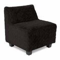 Howard Elliott Pod Chair Cover Faux Fur Angora Ebony - Cover Only Chair Base Not Included C823-1090